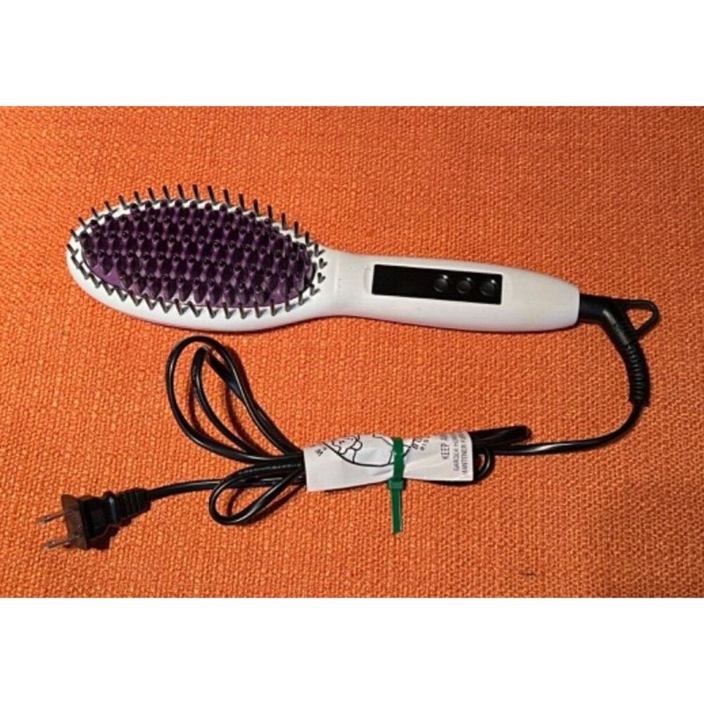 InStyler Straight Up Ceramic Heated Straightening Brush Intertek Tested Works!